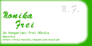 monika frei business card