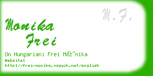 monika frei business card